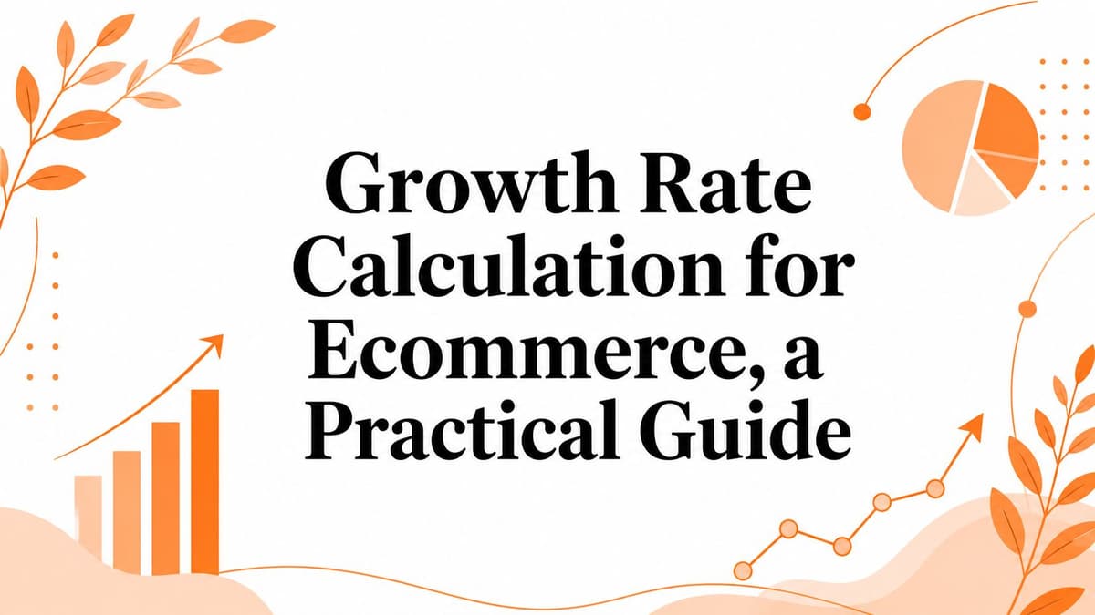 Growth Rate Calculation for Ecommerce, a Practical Guide