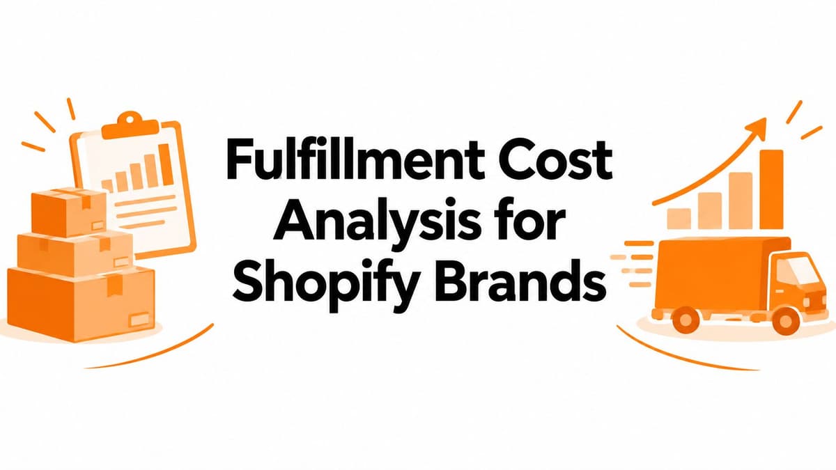 Fulfillment Cost Analysis for Shopify Brands