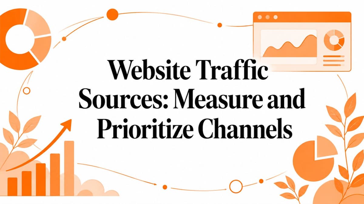 Website Traffic Sources: Measure and Prioritize Channels