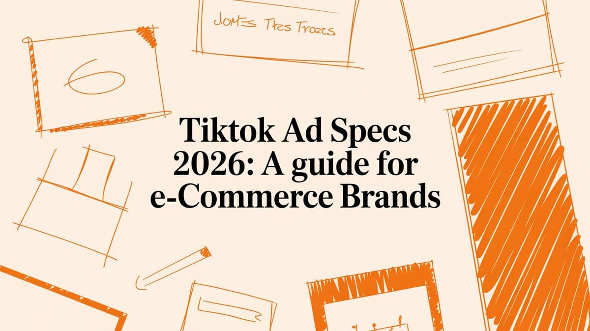 TikTok Ad Specs 2026: A Guide for E-commerce Brands