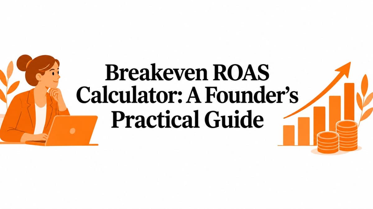 Breakeven ROAS Calculator: A Founder's Practical Guide