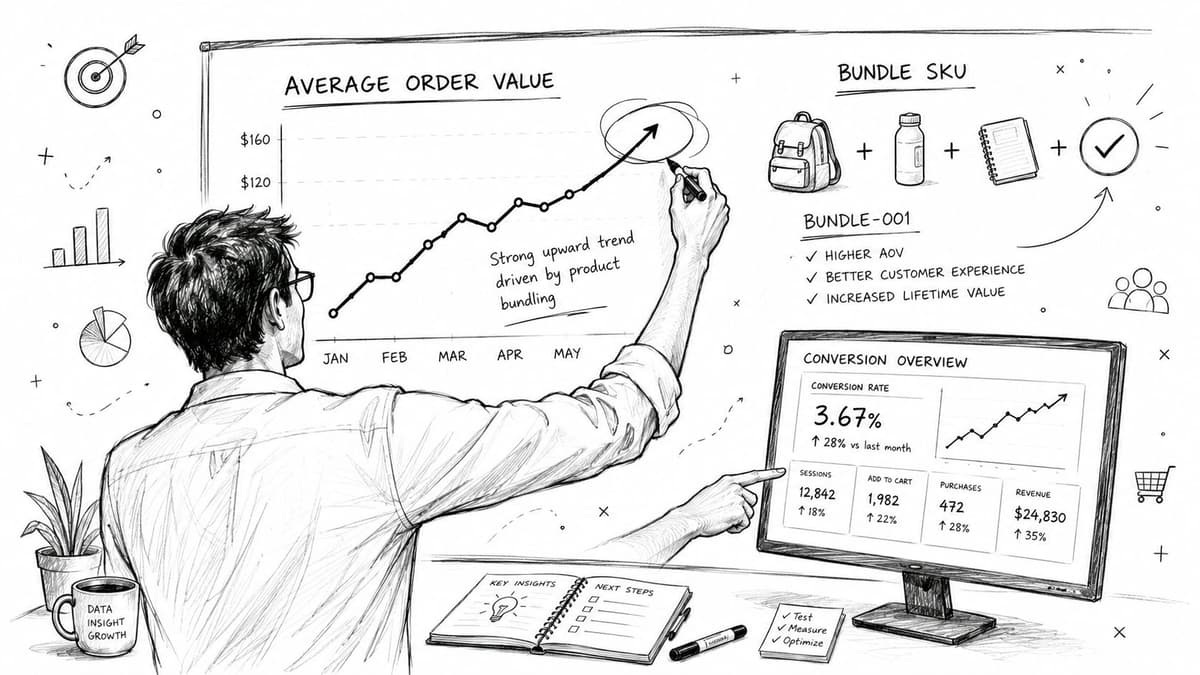 A marketing analyst pointing at charts and diagrams on a whiteboard while analyzing data growth and performance metrics.