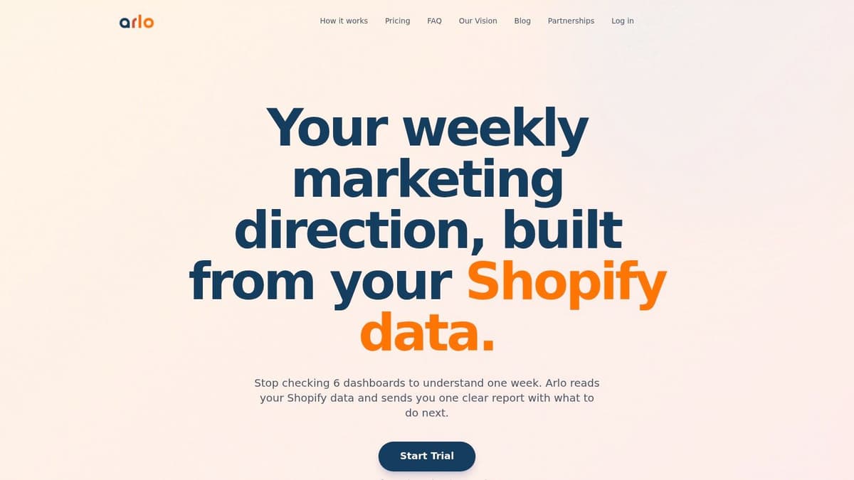 Screenshot from https://meetarlo.ai